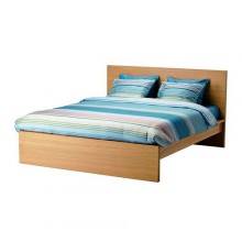 МАЛЬМ Каркас кровати, высокий, дуб, 160см, 390.225.48 IKEA (ИКЕА)