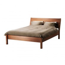 НИВОЛЛЬ Каркас кровати, 160 см,  классический коричневый 898.894.72 IKEA (ИКЕА)