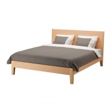 НОРДЛИ Каркас кровати, 160 см,  буковый шпон 299.110.65 IKEA (ИКЕА)