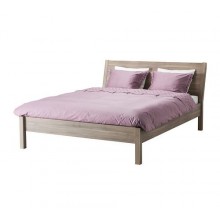 НИВОЛЛЬ Каркас кровати, 160 см, светло-серый 098.894.90 IKEA (ИКЕА)