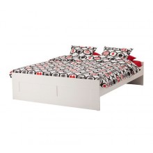 БРИМНЭС  Каркас кровати, 160 см, белый. 199.029.24 IKEA (ИКЕА)