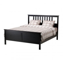 ХЕМНЭС Каркас кровати, черно-коричневый, Лёдинген, 160см,  290.179.05 IKEA (ИКЕА)