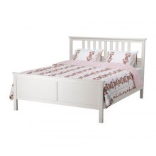 ХЕМНЭС Каркас кровати, белая морилка, Ладе, 160 см,  090.230.16 IKEA (ИКЕА)
