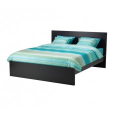 МАЛЬМ  Каркас кровати, высокий 140 см, черно-коричневый 499.292.29 IKEA (ИКЕА)