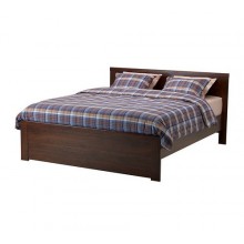 БРУСАЛИ Каркас кровати, 140 см, коричневый, 099.292.26 IKEA (ИКЕА)