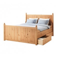 ГУРДАЛЬ Каркас кровати с 4 ящиками, светло-коричневый, 140см, 190.196.41 IKEA (ИКЕА)