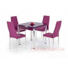 Стеклянный стол Kent фиолетовый