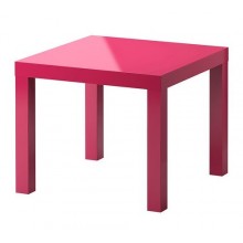 ЛАКК  Придиванный столик, глянцевый/розовый 902.516.97 