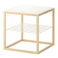 ИКЕА ПС 2012 Придиванный столик, белый, бамбук 602.108.06 
